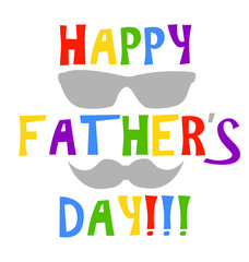 Happy father's day card text vector