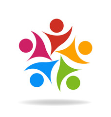 Teamwork creative people icon