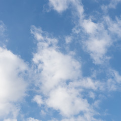Natural background of blue sky and cloud