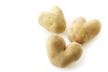 ハート型のじゃがいも　Heart shaped potato