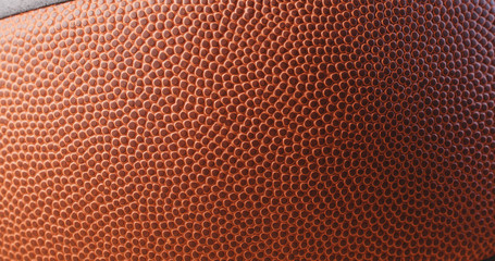 Obraz premium Basketball skin texture close up