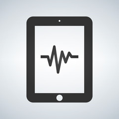medical record in tablet, health data,