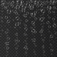  Effervescent drink  bubbles  texture on transparent  background.