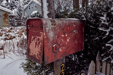 old postbox closeup