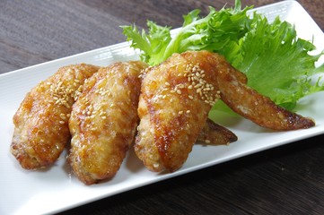 鶏手羽肉の照り焼き