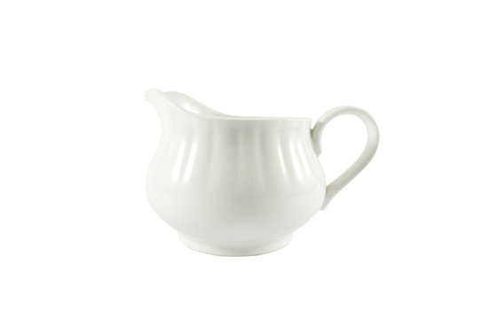 White Coffee pot,White Tea pot Isolated on white background including clipping path