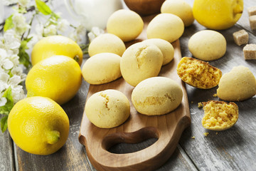 Homemade lemon cookies