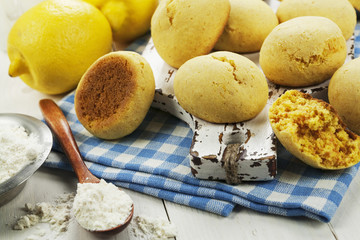 Homemade lemon cookies