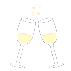 Romantic Toast, valentine vector