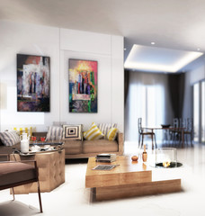 Modern furnishing concept (detail)