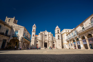 Fototapeta na wymiar Havana, Cuba, Plaza de la Catedral