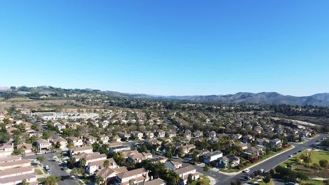 Large California Community Aerial Flyover