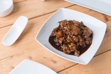 Sweet Pork Condiment (Thai name is muu waan)