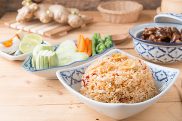 Fried rice with Shrimp paste sauce