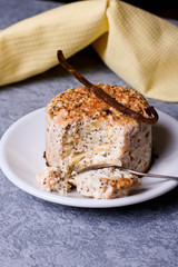 Poppy seed cake, close up