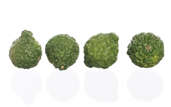 Bergamot fruit isolated on a white