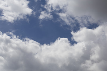 Beautiful blue sky and could.