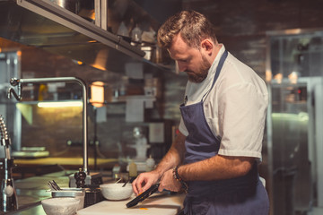 Chef preparing indoors