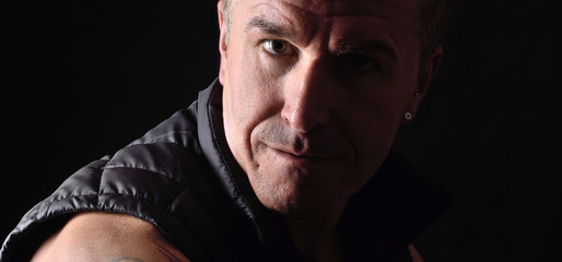 portrait of man on white bacground