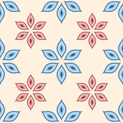 Fototapeta premium Abstract floral seamless pattern.