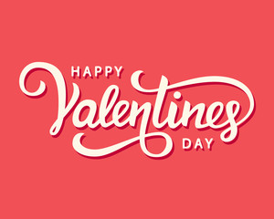 Fototapeta premium Happy Valentines Day romantic greeting card