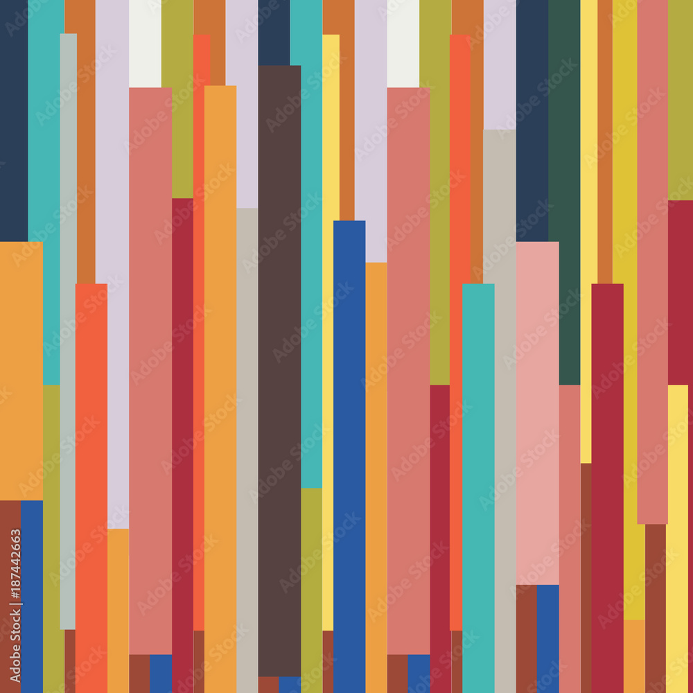 Poster abstract striped geometric colorful vintage retro pattern background and texture. wrapping paper