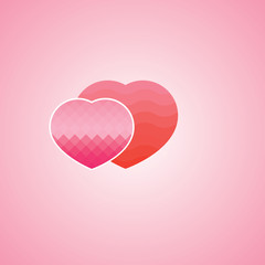 love the heart symbol pink color