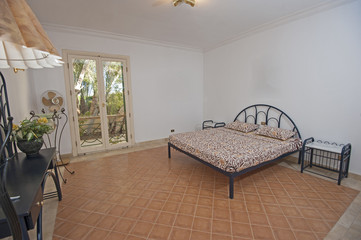 Interior design of bedroom in house