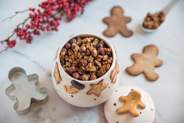 Selbstgemachte Müsli Mischung