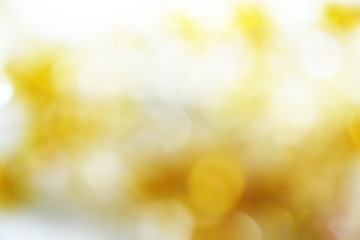 golden color abstract bacground withe blurred defocus bokeh light for template