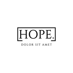 Hope Vector Template Design