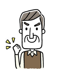 Obraz premium シニア男性：やる気 