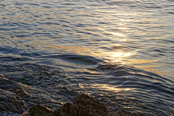 The mediterannée sea which combines strength and calm within the same image