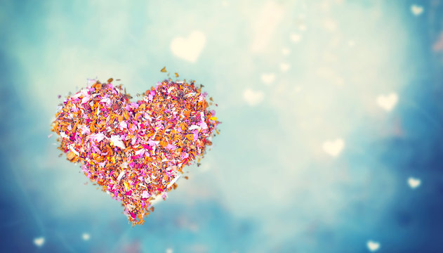 Bl&uuml;tenherz romantisch