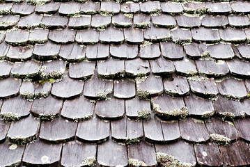 Old wooden roof