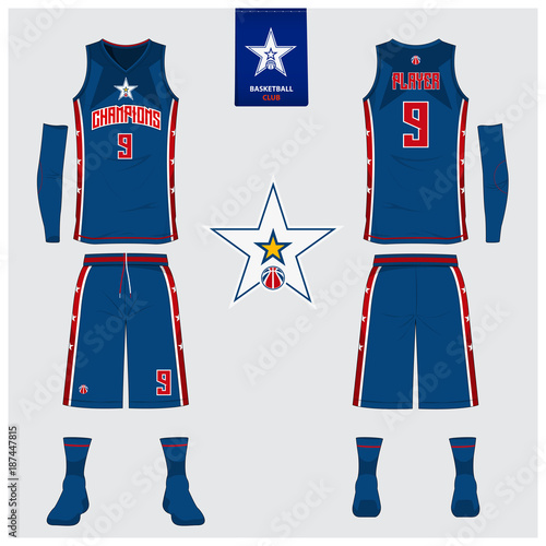 Download "Basketball uniform template design. Tank top t-shirt ...
