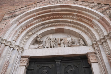 Forli, Italy - January 03, 2018 : 'San Mercuriale' church