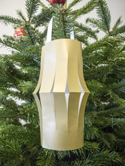 New year and Christmas tree decoration paper lamp