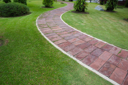 Pave Clay tiled walkway.