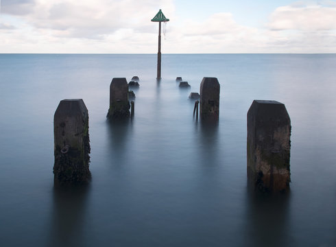 aberystwyth pier at evening