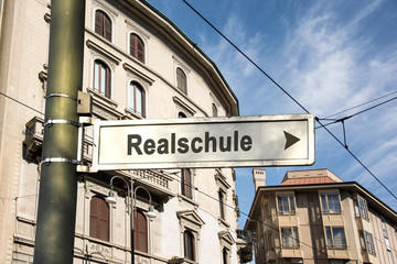 Fototapeta premium Schild 242 - Realschule