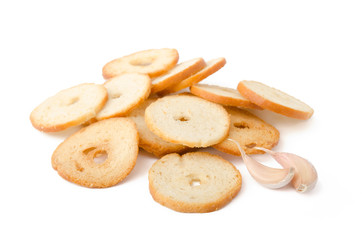 Brotchips mit Knoblauch