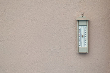 Vintage analog thermometer.