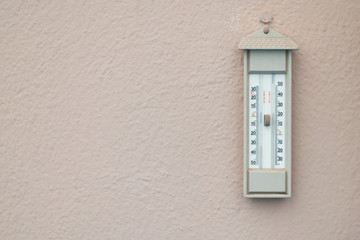 Vintage analog thermometer.