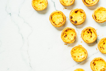 Sweet dessert with tart egg