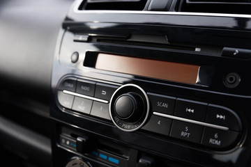 Control panel of audio player and other devices of the car