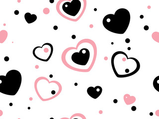 Heart seamless pattern
