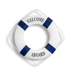 Lifebuoy, isolated on white with clipping path