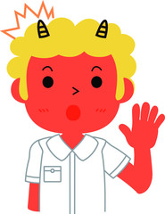 10_Akaoni gakusei (Red Demon student) surprised.eps