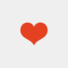 Heart flat vector icon